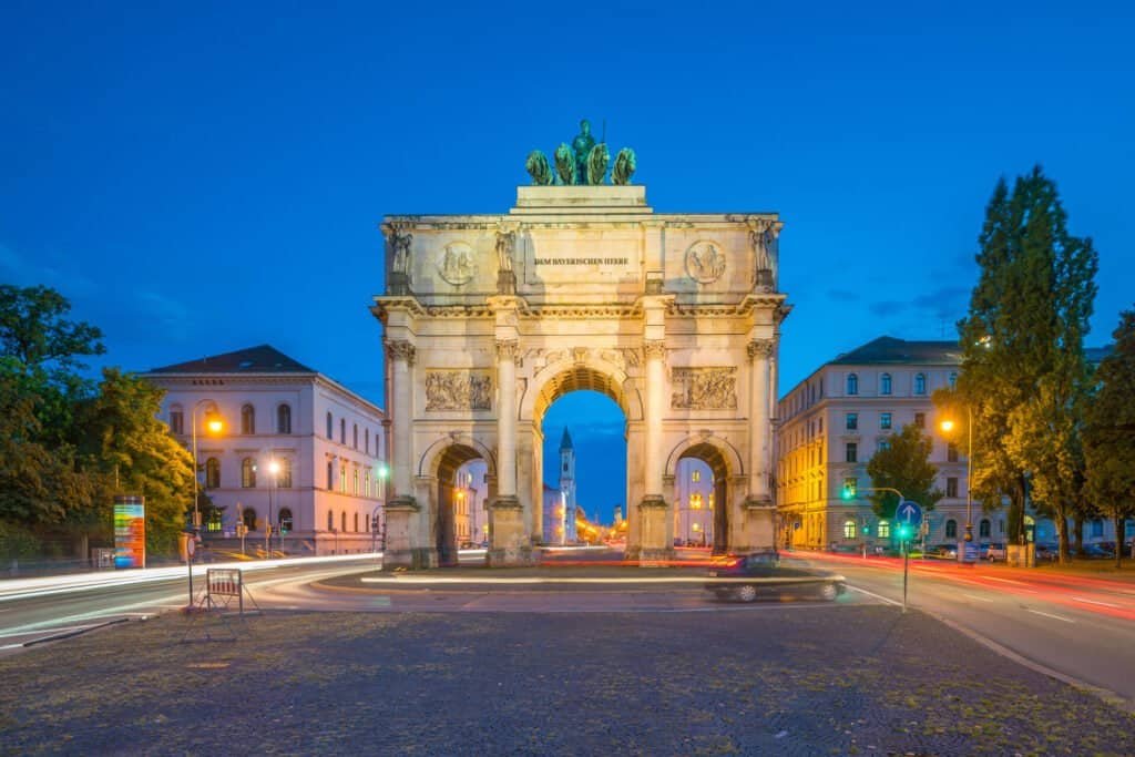 Siegestor Triumphal Arch Munich Germany