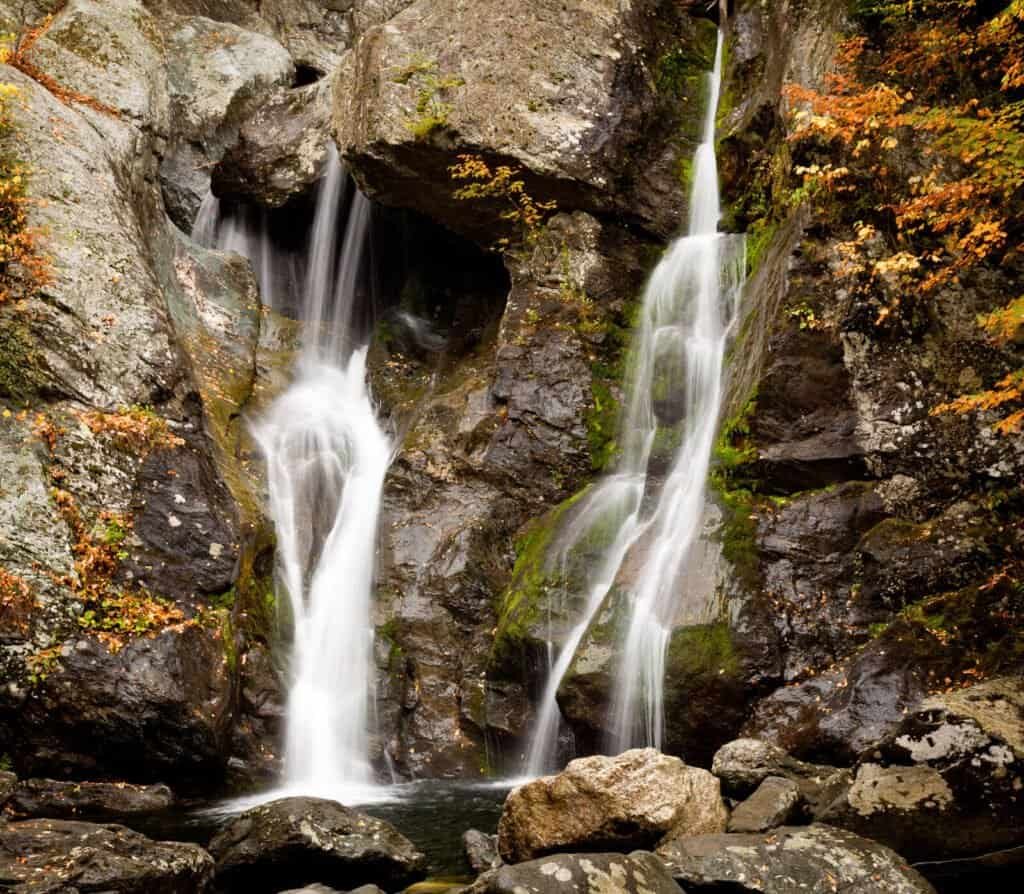 Bash Bish falls in Berkshires