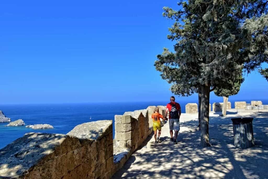 Greek island of Rhodes in Lindos