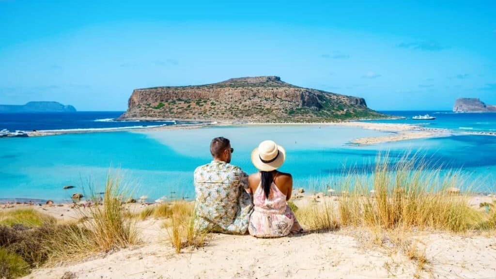 Balos Lagoon On Crete Island